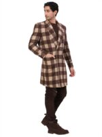 Luxury Checkered Over Coat - Image 2